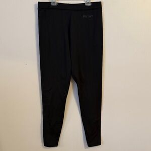 MARMOT Pants Women’s Large Black Thermal Fleece Lined Base Layer Leggings G81060